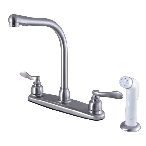 Nuwave French FB718NFL 8-Inch Centerset Kitchen Faucet with Sprayer FB718NFL